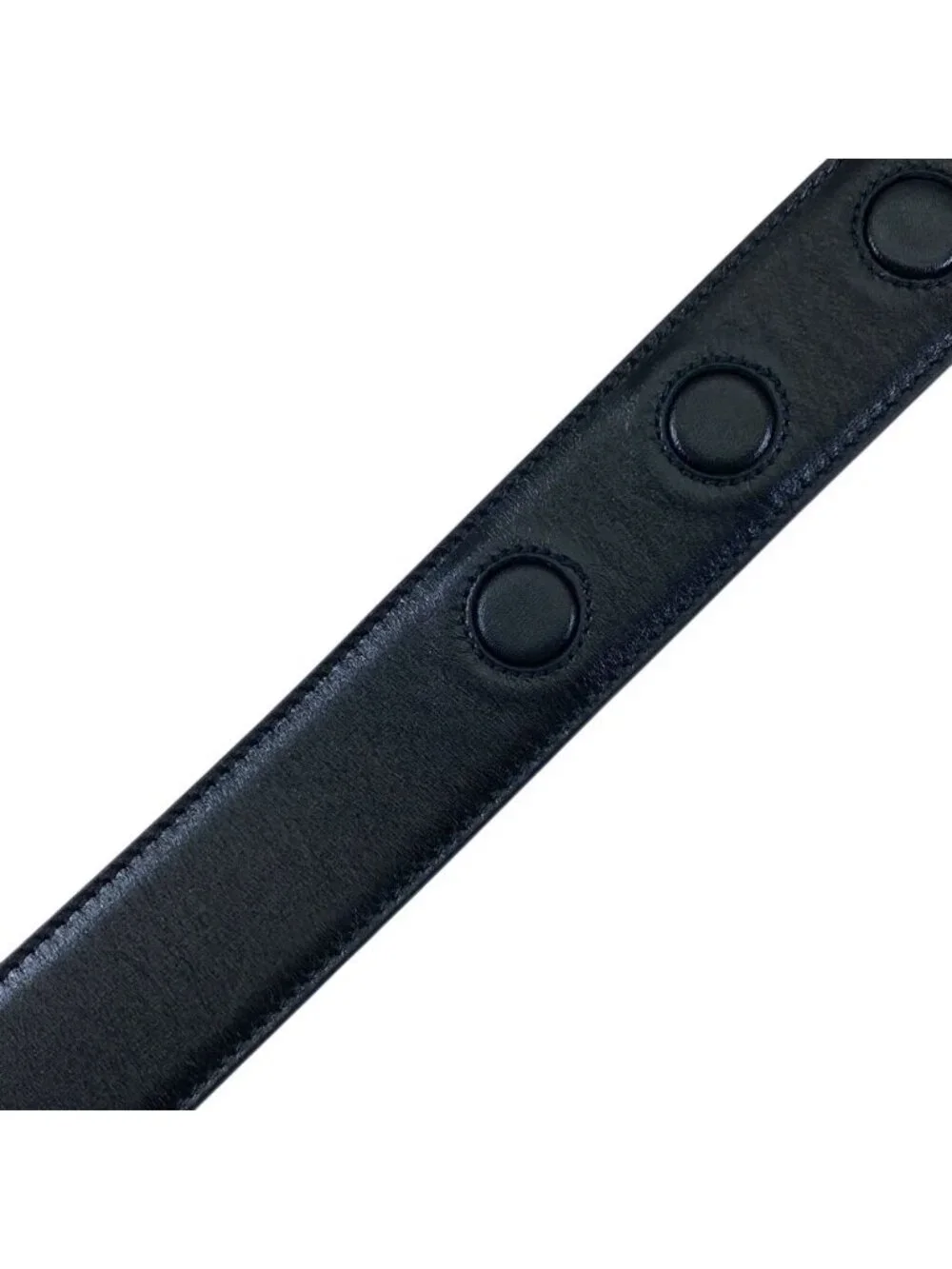 Dior D Logo Buckle Belt Leather Black Practical